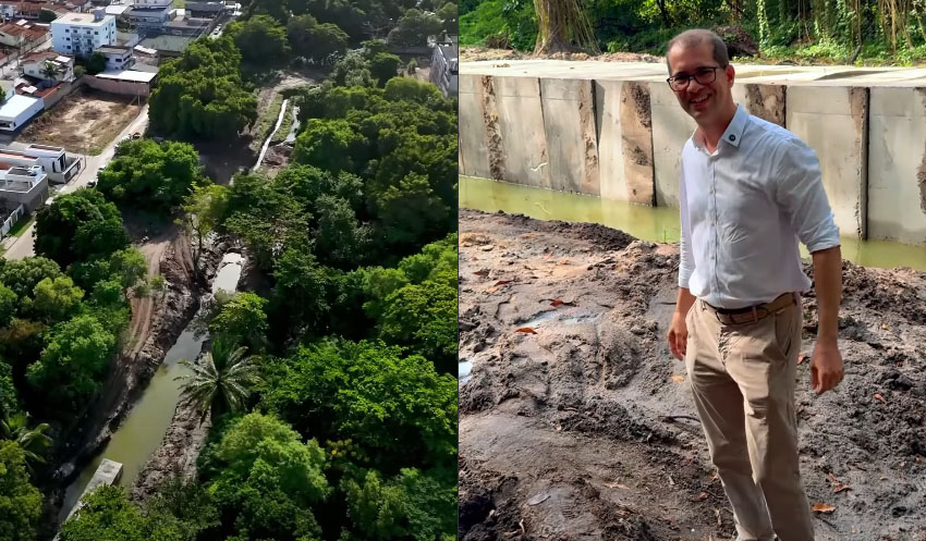  Transformação Urbana: Obras do Parque Municipal nos fundis do CETEPS avançam com instalação de aduelas